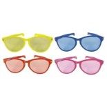 P'TIT Clown re10869 - Lunettes plastique géantes (avec verres), Couleurs assorties