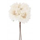 Chaks 10885-01, Bouquet de 4 Fleurs artificielles 26cm, ivoire