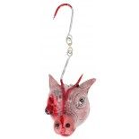 Chaks 11022, Tête de Cochon ensanglantée factice en latex 21cm sur crochet