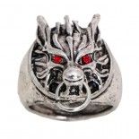 Chaks 11234, Bague Tête de dragon argentée