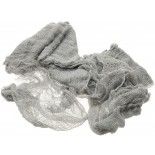 Très Grand Tissu Déco en lambeaux 6m Gris