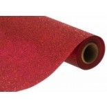 Nappe Premium Paillettes incrustées, en rouleau 120cm x 3m Rouge foncé