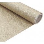 Nappe Premium Paillettes incrustées, en rouleau 120cm x 3m Platine