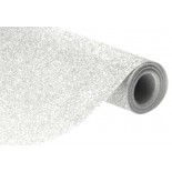 Nappe Premium Paillettes incrustées, en rouleau 120cm x 3m Blanc