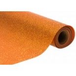 Nappe Premium Paillettes incrustées, en rouleau 120cm x 3m Orange