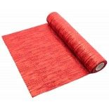 Chaks 11473-02, Chemin de Table Velours ICY, Rouge/Rouge métal