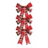 Chaks 11476, Set de 3 petits Noeuds Tartan 12,7cm