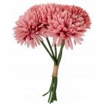 Chaks 11571-03, Bouquet de 6 Dahlias 26cm, Vieux Rose