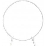 Chaks 11592-79, Grande Arche cérémonie anneau Ø 2 m en métal RONDE, Blanc