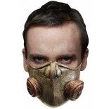 Demi-masque avec filtres doré