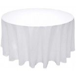 Grande Nappe RONDE en Tissu déperlant Ø 300cm, Blanc