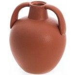Vase Céramique Athènes 17,8cm Terracotta