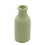 Petit Vase Céramique droit 10cm, Vert Sauge