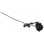 Rose Halloween en tissu sur tige, Noir