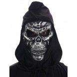 Masque Tête de mort Argent avec capuche