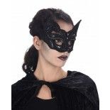 Masque Chat noir dentelle