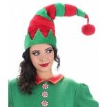 Bonnet Elf lutine Lutin rouge/vert