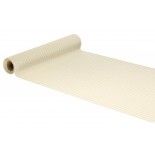 Chemin de table Velours Cotelé luisant 3m, Blanc