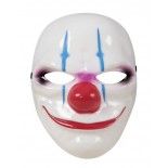 Masque adulte rigide, Clown Horreur coloré