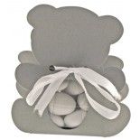 Ballotin Ourson avec plexi, Gris