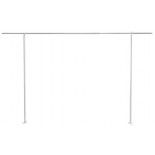 Barre décorative métal extensible pour table 106cm HT / 120-180cm, Blanc