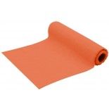 Chemin de table Coton Lavé 5m, Tangerine