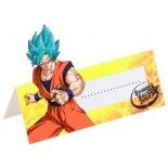 Sachet de 8 Marque-places carton 6x8cm Dragon Ball ®