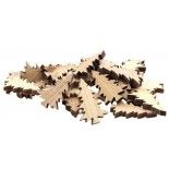 Sachet de 30 Sapins en bois épais Naturel 5cm à disperser