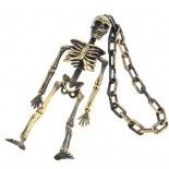 Petit Squelette sur chaine, Or