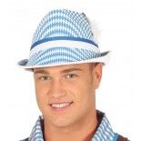 Chapeau OktoberFest blanc/bleu