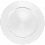 Grande sous-assiette plastique 33cm, Blanc