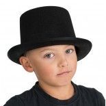 Chapeau Haut de Forme en feutrine, Noir ENFANT