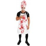 Costume adulte cuisinier sanglant, taille unique