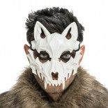 Masque Loup Squelette blanc