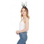 P'TIT Clown re14001 - Set de lapin noir et blanc avec queue