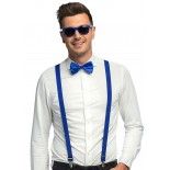 Set Accessoires (lunettes, bretelles, noeud pap), Bleu