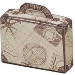 Ballotin VALISE Globe-Trotter en carton