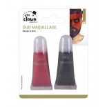 P'TIT Clown re14501 - Fard gras, tube rouge 11 ml + tube noir 11 ml