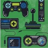 Sachet de 16 Serviettes Gamer 33x33 cm