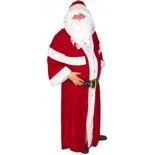 Costume Père Noël UE LONG, velours Super LUXE adulte