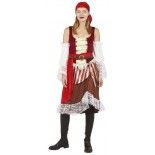 P'TIT Clown re21072 - Déguisement adulte pirate femme, taille L/XL