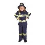 P'TIT Clown re21084 - Déguisement enfant Pompier bleu 5/6 ans