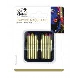 P'TIT Clown re21421 - Set de 6 Crayons de maquillage fluo