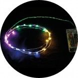 Guirlande mini-leds lumineuse 20 leds à piles, Multicolore 2m