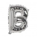 Ballon aluminium mylar lettre B, argent