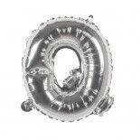 Ballon aluminium mylar lettre Q, argent