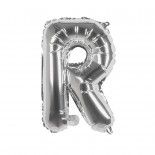 Ballon aluminium mylar lettre R, argent