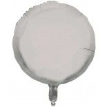 P'TIT Clown re22321 - Ballon mylar Rond 37 cm Argent