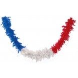 P'TIT Clown re22401, Boa en plumes France bleu, blanc, rouge