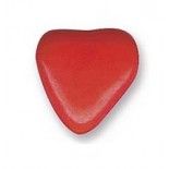 Sachet 250g dragées COEUR GM chocolat 2cm - ROUGE brillant